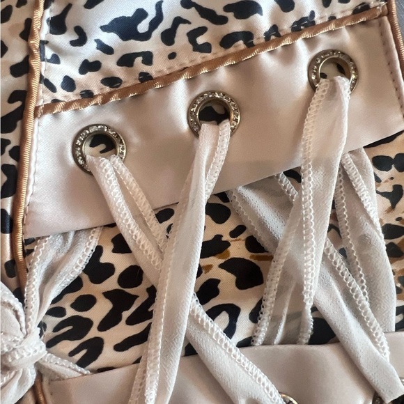 AJA Leopard print Pencil MIDI Skirt with Tie Front size 8 - Picture 5 of 9